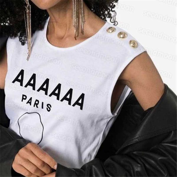 women's tanks & camis designer women sleeveless t shirts prints designer tsummer breathable shirt metal buckle fashion pullover iglt, White
women's tanks & camis designer women sleeveless t shirts prints designer tsummer breathable shirt metal buckle fashion pullover iglt, White
