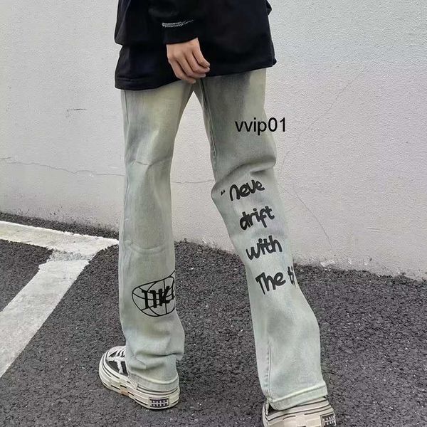 men's jeans 23s high street yellow mud jeans hip-hop niche design trendy brand washed loose straight tube casual, Blue
men's jeans 23s high street yellow mud jeans hip-hop niche design trendy brand washed loose straight tube casual, Blue