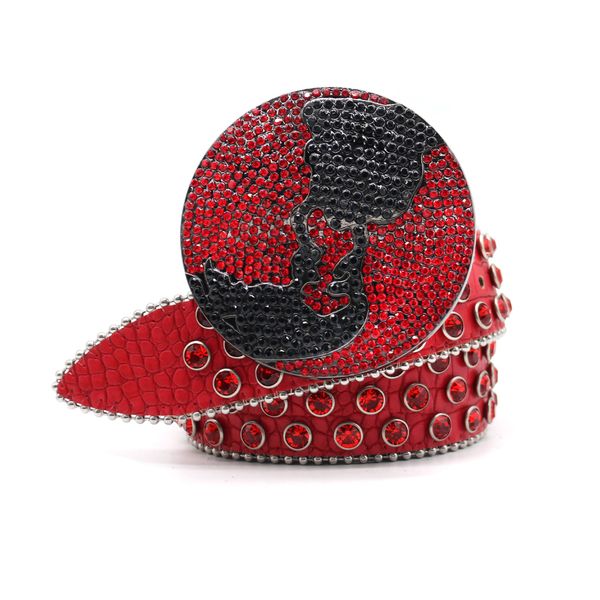 red round bb belt for men womens designer belts with full shiny rhinestone waistband, Black;brown
red round bb belt for men womens designer belts with full shiny rhinestone waistband, Black;brown