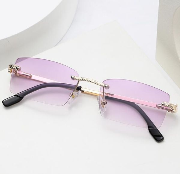 new style rimless cut edge superclear women's sunglass rectangle glasses personality men's beach travel discoloration sunglasses m, White;black
new style rimless cut edge superclear women's sunglass rectangle glasses personality men's beach travel discoloration sunglasses m, White;black
