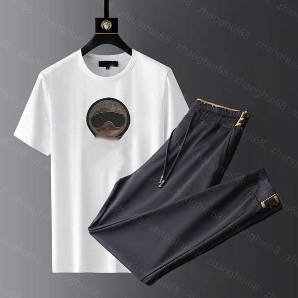23ss mens tracksuit mens designer tracksuit round neck pure cotton classic embroidered short sleeve t-shirt ribbon stitching drawstring pant, Gray
23ss mens tracksuit mens designer tracksuit round neck pure cotton classic embroidered short sleeve t-shirt ribbon stitching drawstring pant, Gray