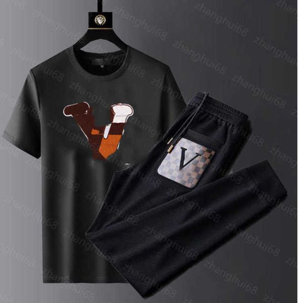 23ss mens tracksuit mens designer tracksuit round neck pure cotton color logo printing short sleeve t-shirt elastic waist drawstring pants s, Gray
23ss mens tracksuit mens designer tracksuit round neck pure cotton color logo printing short sleeve t-shirt elastic waist drawstring pants s, Gray