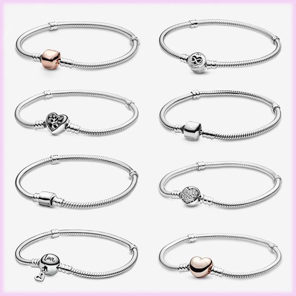 2023 new 925 sterling silver charm bead bracelet for women original rose gold charms bracelets bangles diy luxury jewelry, White
2023 new 925 sterling silver charm bead bracelet for women original rose gold charms bracelets bangles diy luxury jewelry, White