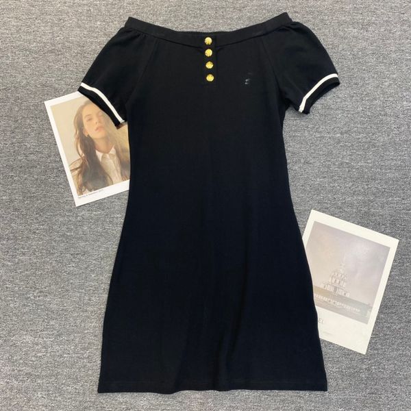 women's street style dresses summer new embroidered triumphal arch decoration gold buckle one-line shoulder slash neck short sleeve clo, Black;pink
women's street style dresses summer new embroidered triumphal arch decoration gold buckle one-line shoulder slash neck short sleeve clo, Black;pink