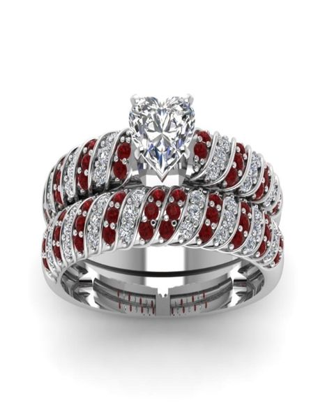 new exquisite 2pcs set 925 silver heart shaped diamond ring ruby and white sapphire ring anniversary gift bridal engagement weddin6171266
new exquisite 2pcs set 925 silver heart shaped diamond ring ruby and white sapphire ring anniversary gift bridal engagement weddin6171266