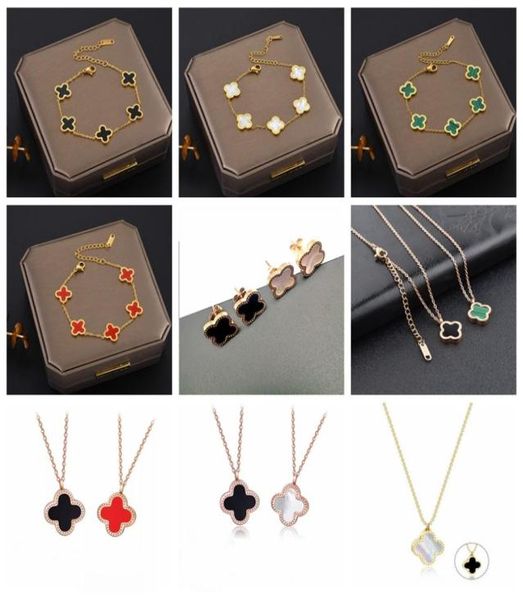 classic 18k rose gold plated clover pendant necklace charm bracelet earring3936676, Silver
classic 18k rose gold plated clover pendant necklace charm bracelet earring3936676, Silver
