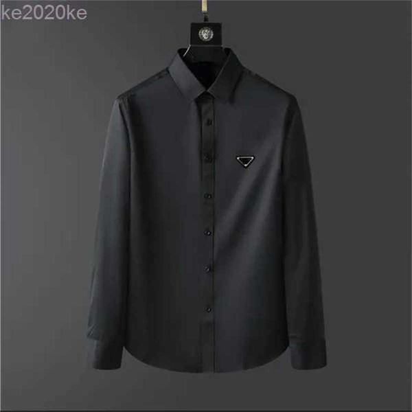 fashion designers mens casual shirts quality business tees classic long sleeve shirt solid color letter badge spring autumn decoration blous, White;black
fashion designers mens casual shirts quality business tees classic long sleeve shirt solid color letter badge spring autumn decoration blous, White;black