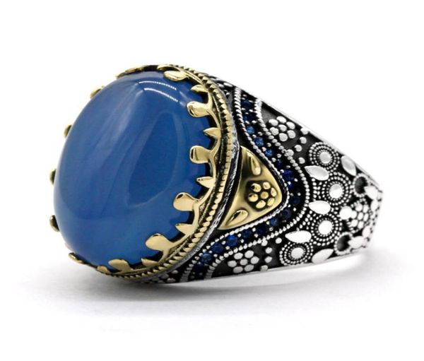 s925 sterling silver men039s ring inlaid with natural blue agate european fashion retro jewelry size 8125997392, Golden;silver
s925 sterling silver men039s ring inlaid with natural blue agate european fashion retro jewelry size 8125997392, Golden;silver