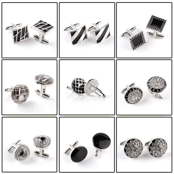 links character high end business style white shirt accessories wedding gift black series classic stable cuff men's g220525, Silver
links character high end business style white shirt accessories wedding gift black series classic stable cuff men's g220525, Silver