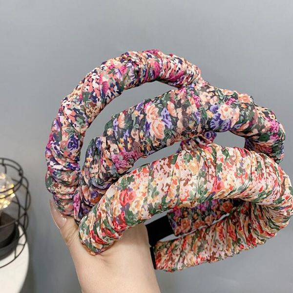 fashion headband for women pleated flower hairband casual national turban summer hair accessories, Slivery;white
fashion headband for women pleated flower hairband casual national turban summer hair accessories, Slivery;white