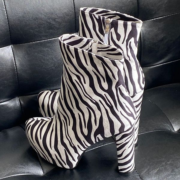 olomm new fashion women platform ankle boots zebra chunky heel round toe gorgeous black white party shoes ladies us size 5-20
olomm new fashion women platform ankle boots zebra chunky heel round toe gorgeous black white party shoes ladies us size 5-20
