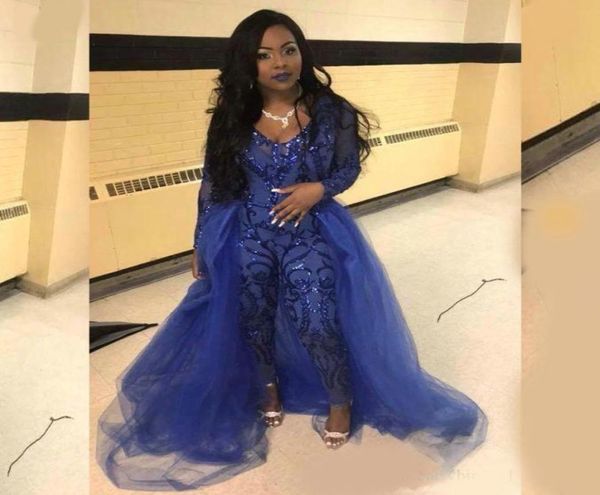 royal blue jumpsuit prom dresses with overskirts v neck long sleeve sequined evening gowns plus size african pageant pants7113987, Black;red
royal blue jumpsuit prom dresses with overskirts v neck long sleeve sequined evening gowns plus size african pageant pants7113987, Black;red