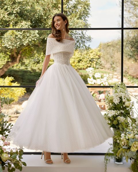 tulle boho ankle length wedding dress bridal gowns a line strapless lace botton back delicate robe de mariee, White
tulle boho ankle length wedding dress bridal gowns a line strapless lace botton back delicate robe de mariee, White