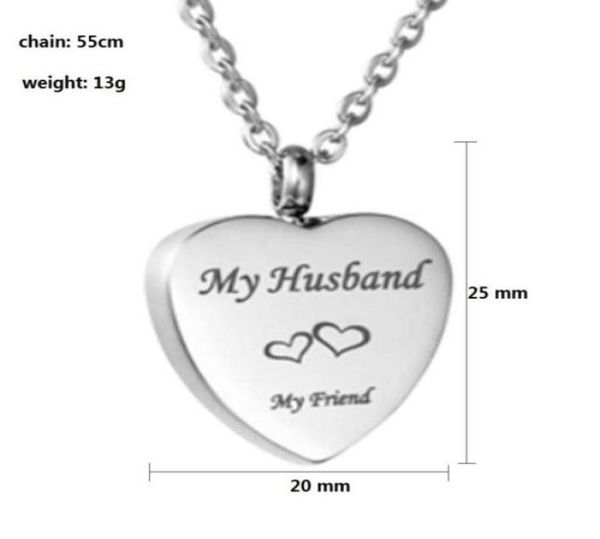 fashion jewelry my husband my friend cremation jewelry stainless steel urn necklace pendant souvenir75817973970983, Silver
fashion jewelry my husband my friend cremation jewelry stainless steel urn necklace pendant souvenir75817973970983, Silver