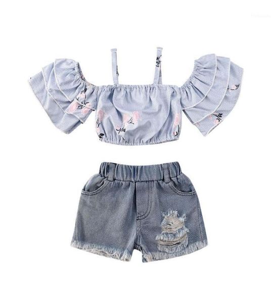 toddler baby kids girls clothes off shoulder tshirt denim skirt shorts outfits baby clothing set14069148, White
toddler baby kids girls clothes off shoulder tshirt denim skirt shorts outfits baby clothing set14069148, White