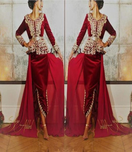 2019 burgundy velvet caftan karakou algerien prom formal dresses with gold lace long sleeve peplum occasion evening gown wear1452489, Black;red
2019 burgundy velvet caftan karakou algerien prom formal dresses with gold lace long sleeve peplum occasion evening gown wear1452489, Black;red