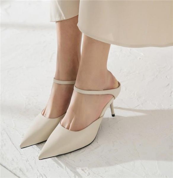 dress shoes kmeioo comfortable genuine leather women pointed toe high heels slipon mule sandals elegant pumps8549665, Black
dress shoes kmeioo comfortable genuine leather women pointed toe high heels slipon mule sandals elegant pumps8549665, Black