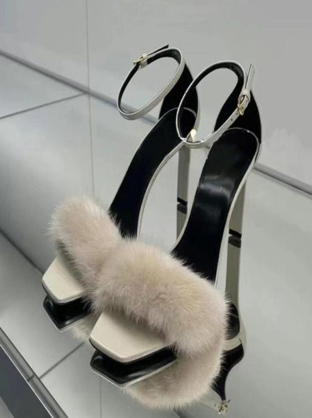fur with leather ankle strap highheeled sandals mink hair naked stiletto heels ankle wrap women party shoes 105cm dinner shoes l1483685, Black
fur with leather ankle strap highheeled sandals mink hair naked stiletto heels ankle wrap women party shoes 105cm dinner shoes l1483685, Black