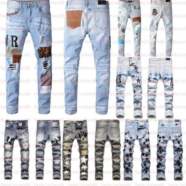 men's jeans designer european jean hombre letter star men embroidery patchwork ripped for trend brand motorcycle pant mens skinny, Blue
men's jeans designer european jean hombre letter star men embroidery patchwork ripped for trend brand motorcycle pant mens skinny, Blue