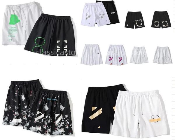 summer fashion offes shorts loose men's brand luxury designer casual sports pants arrow printed reflective stripe short black gym sweat, White;black
summer fashion offes shorts loose men's brand luxury designer casual sports pants arrow printed reflective stripe short black gym sweat, White;black