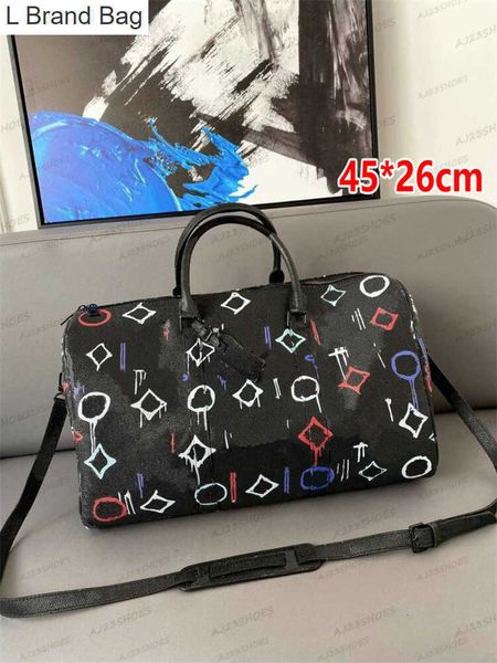 l brand bag duffel bags luxury designers mens travel luggage 45 50 55cm large capacity leather duffle handbags women tote travel crossbody b, Black
l brand bag duffel bags luxury designers mens travel luggage 45 50 55cm large capacity leather duffle handbags women tote travel crossbody b, Black