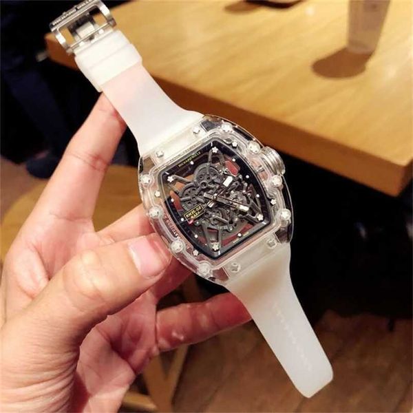 men luxury richads watch milles mechanical crystal transparent fully automatic hollow out technology cool glow tape versatile personalityqq, Slivery;black
men luxury richads watch milles mechanical crystal transparent fully automatic hollow out technology cool glow tape versatile personalityqq, Slivery;black