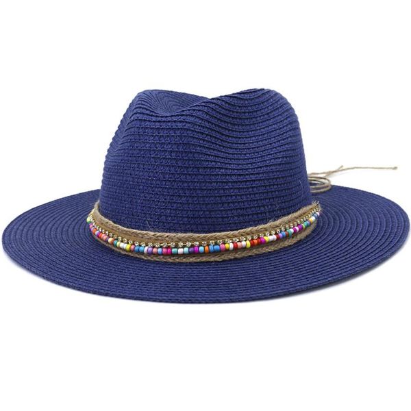 wide brim hats ht3655 panama hat beach cap men women summer sun male female floppy fedoras casual travel vacation, Blue;gray
wide brim hats ht3655 panama hat beach cap men women summer sun male female floppy fedoras casual travel vacation, Blue;gray