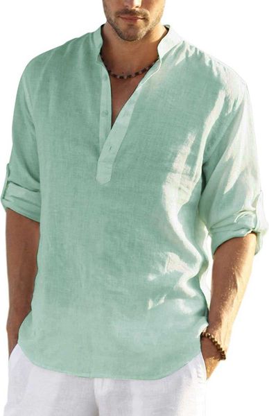 coofandy men's cotton hemp henley shirt long sleeve hippie casual beach t-shirt s36z nc1i, White;black
coofandy men's cotton hemp henley shirt long sleeve hippie casual beach t-shirt s36z nc1i, White;black
