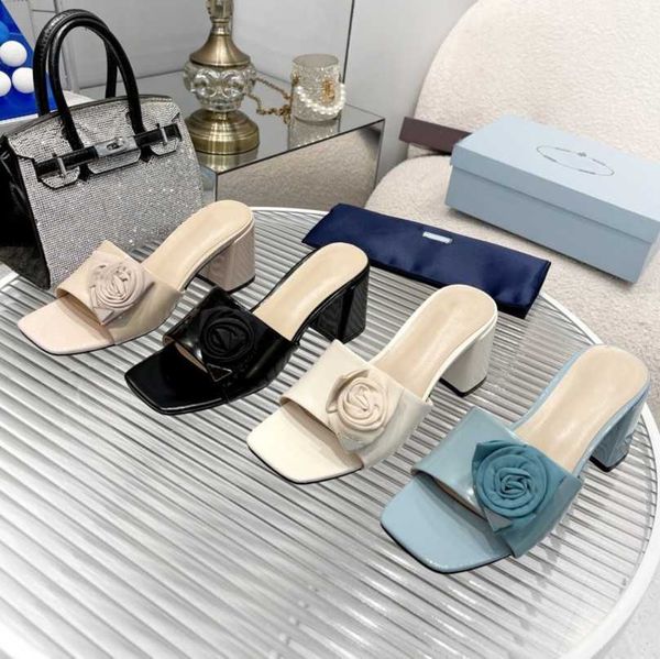 women p pump slipper summer high mid block heels sandal luxury designer ladies kitten heel patent leather mules flower logo slides triangle, Black
women p pump slipper summer high mid block heels sandal luxury designer ladies kitten heel patent leather mules flower logo slides triangle, Black