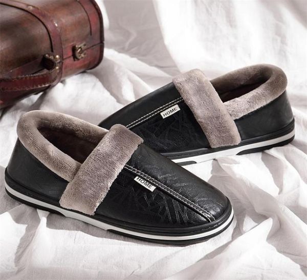 winter home slippers men plush leather indoor slippers waterproof plus size 11515 anti dirty warm slippers house nonslip 2011041313004, Black
winter home slippers men plush leather indoor slippers waterproof plus size 11515 anti dirty warm slippers house nonslip 2011041313004, Black