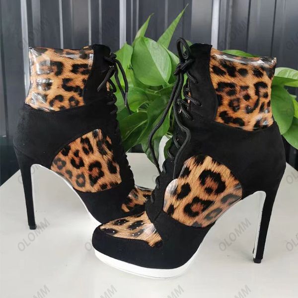 olomm women winter ankle boots platform stiletto high heels round toe gorgeous leopard casual shoes plus us size 5-20, Black
olomm women winter ankle boots platform stiletto high heels round toe gorgeous leopard casual shoes plus us size 5-20, Black