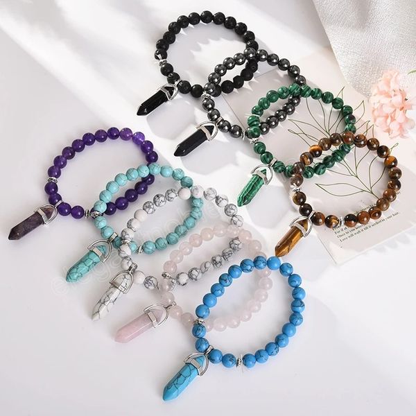 crystal glass beads bracelet artificial stone bracelets women men hexagonal column pendant bracelet charm jewelry gift, Golden;silver
crystal glass beads bracelet artificial stone bracelets women men hexagonal column pendant bracelet charm jewelry gift, Golden;silver