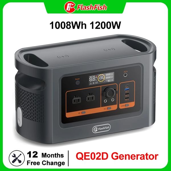 flashfish 1200w ac output portable power station 1008wh solar generator lifepo4 battery pack ups for home outdoor camping rv
flashfish 1200w ac output portable power station 1008wh solar generator lifepo4 battery pack ups for home outdoor camping rv