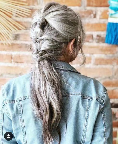 naturelly silver grey pony tail hairpiece real brazilian hair grey human ponytail hair piece wraps around drawstring ponytails wet and sligh, Black
naturelly silver grey pony tail hairpiece real brazilian hair grey human ponytail hair piece wraps around drawstring ponytails wet and sligh, Black