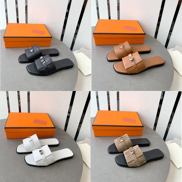 2023 designer luxury pure color slides slippers h family womens 100% leather outdoor beach lock buckle sandals lady wearproof flat open toe, Black
2023 designer luxury pure color slides slippers h family womens 100% leather outdoor beach lock buckle sandals lady wearproof flat open toe, Black