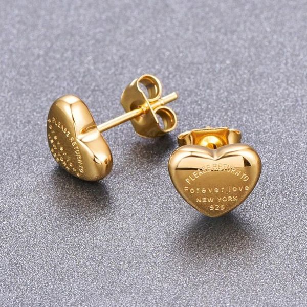 classic style women heart studs cute size luxury stainless steel earrings wedding party gifts wholesale, Golden;silver
classic style women heart studs cute size luxury stainless steel earrings wedding party gifts wholesale, Golden;silver