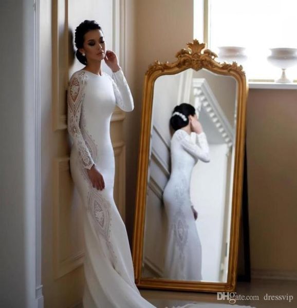 modest mermaid wedding dresses lace appliqued beaded berta sweep train boho bridal gowns plus size sleeves abiti da sposa7100038, White
modest mermaid wedding dresses lace appliqued beaded berta sweep train boho bridal gowns plus size sleeves abiti da sposa7100038, White