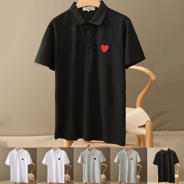 mens designer embroidery polo red heart fashion casual high grade cotton breathable wrinkle resistant slim clothing street lapel short sleev, White;black
mens designer embroidery polo red heart fashion casual high grade cotton breathable wrinkle resistant slim clothing street lapel short sleev, White;black