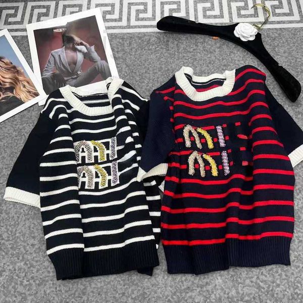 women's sweaters designer women sweater knitted t shirt embroidered letters on the chest round neck short sleeve slim sweatshirt breath, White;black
women's sweaters designer women sweater knitted t shirt embroidered letters on the chest round neck short sleeve slim sweatshirt breath, White;black