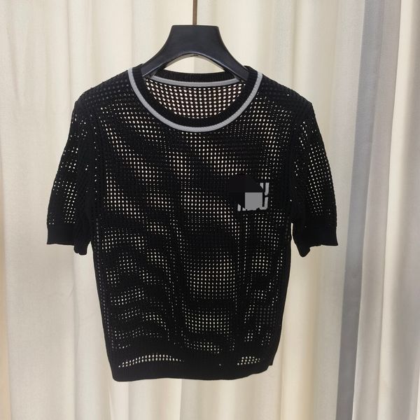 511 l 2023 summer sweaters women's pullover black red green beads sweater crew neck short sleeve brand same style women's qian, White;black
511 l 2023 summer sweaters women's pullover black red green beads sweater crew neck short sleeve brand same style women's qian, White;black