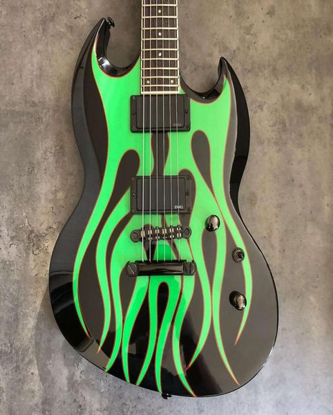 custom ltd james hetfield grynch sparkle green flame sg electric guitar 27 inch baritone scale length white pearl dot inlay chin4731976
custom ltd james hetfield grynch sparkle green flame sg electric guitar 27 inch baritone scale length white pearl dot inlay chin4731976
