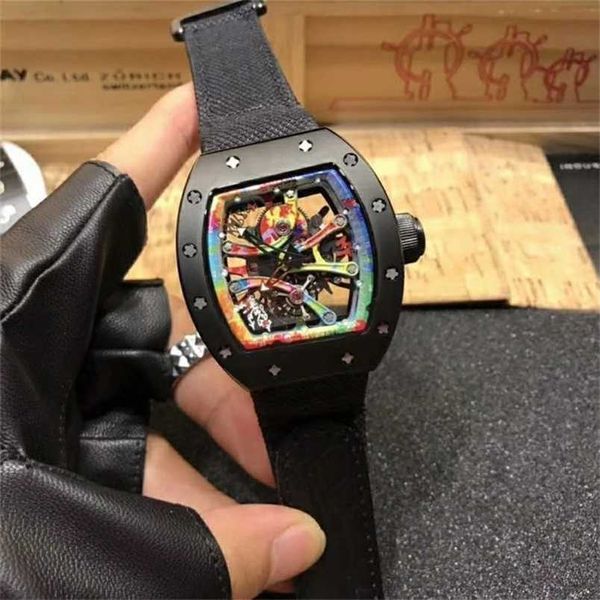 men luxury richads watch milles mechanical graffiti fashion personality hollow out large dial black technology wine bucket fully automatic c, Slivery;black
men luxury richads watch milles mechanical graffiti fashion personality hollow out large dial black technology wine bucket fully automatic c, Slivery;black