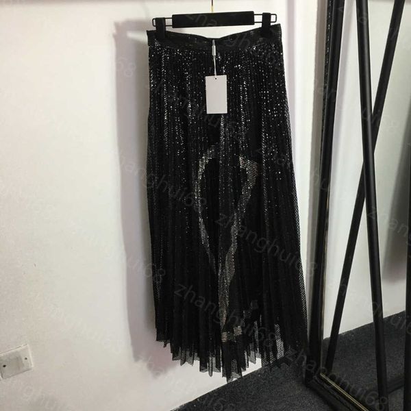 23ss designer skirts womens designer clothing heavy industry full body sequin v letter high waist pleated half skirt women clothes, Black
23ss designer skirts womens designer clothing heavy industry full body sequin v letter high waist pleated half skirt women clothes, Black