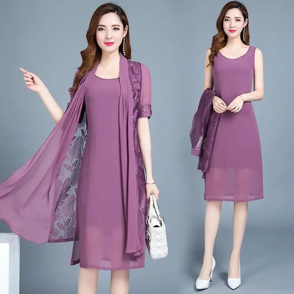 dress women chiffon dress set 2022 summer net yarn 2 piece set fashion cardigan jacket mother elegant lace dress suit noble femme 5xl, White
dress women chiffon dress set 2022 summer net yarn 2 piece set fashion cardigan jacket mother elegant lace dress suit noble femme 5xl, White