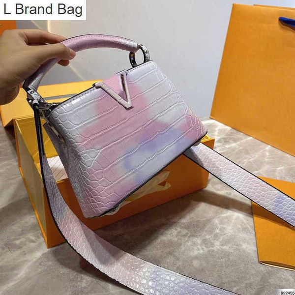 l brand bag summer stardust multicolor gradient capucines bb totes women shoulder crossbody bags genuine leather designer luxury handbags la, Black
l brand bag summer stardust multicolor gradient capucines bb totes women shoulder crossbody bags genuine leather designer luxury handbags la, Black
