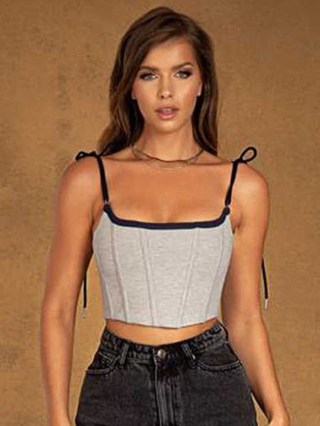 new chic y2k corset crop bow tie strap vest fashion street wear shirts chic boning basic sleeveless camis, White
new chic y2k corset crop bow tie strap vest fashion street wear shirts chic boning basic sleeveless camis, White