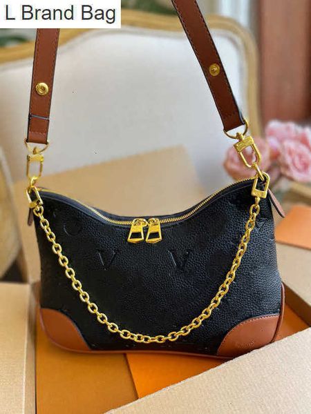 l brand bag designer totes vintage boulogne croissants chain bags classic embossing genuine leather crossbody bag woman tote shoulder bags h, Black
l brand bag designer totes vintage boulogne croissants chain bags classic embossing genuine leather crossbody bag woman tote shoulder bags h, Black