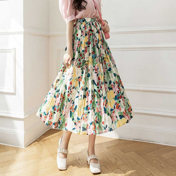2023 spring/summer fashion high waist slim and versatile temperament gentle pleated fragmented flowers mid length a-line half length skirt u, Black
2023 spring/summer fashion high waist slim and versatile temperament gentle pleated fragmented flowers mid length a-line half length skirt u, Black