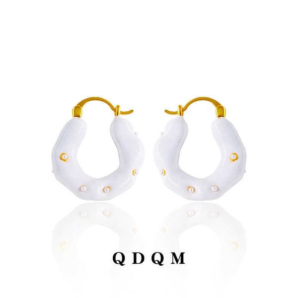 ins cool and elegant pearl ear ornament u-shaped drop glaze handmade enamel earrings for women earring, Golden
ins cool and elegant pearl ear ornament u-shaped drop glaze handmade enamel earrings for women earring, Golden