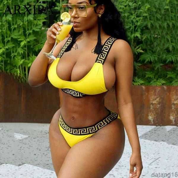 arxipa bikini sets for women bandage swimsuit crop swimwear thong bathing suit high cut beachwear solid print new bather 2 yvc5, White;black
arxipa bikini sets for women bandage swimsuit crop swimwear thong bathing suit high cut beachwear solid print new bather 2 yvc5, White;black